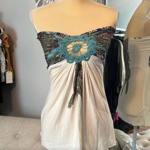 Sky Strapless Top Size Small